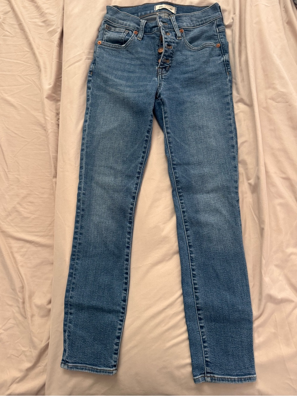 Madewell Skinny Jeans in Mid Blue Wash